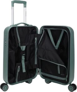 Decent Handbagage Koffer / Trolley / Reiskoffer - 55 Cm - 38 Liter - ABS - Tranporto - Groen -Goedkope Bagage Winkel 1003x1200