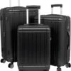 Travelsuitcase - Parma- Ruimbagage Reiskoffer - Polycarbonaat- Zwart - Hoogglans - Maat L / 93 Liter -Goedkope Bagage Winkel 1003x1200 4