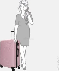 Enrico Benetti Koffer / Trolley / Reiskoffer - 75 X 46 X 25 Cm - 93 Liter - ABS - Maat L - Louisville - Roze -Goedkope Bagage Winkel 1005x1200 1