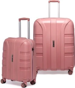 ©TROLLEYZ - Paris No.5 - Kofferset 2 Delig - 55+78cm Met TSA Slot - Dubbele Wielen - 360° Spinners - 100% Polypropyleen - Reiskoffers In Rose Blush 29 ©TROLLEYZ - Paris No.5 - Kofferset 2 Delig - 55+78cm Met TSA Slot - Dubbele Wielen - 360° Spinners - 100% Polypropyleen - Reiskoffers In Rose Blush -Goedkope Bagage Winkel 1020x1200 5
