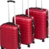 Tectake - Kofferset Trolleyset Reisset - 3-dlg Hardshell Wijnrood - 402670 -Goedkope Bagage Winkel 1021x1200 1