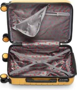 Swiss Alpine 2.0 - Handbagage Koffer - 55x35x20 Cm - 4 Wielen - Geel -Goedkope Bagage Winkel 1027x1200