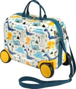 Princess Traveller Kids Collection - Ride On Trolley - Dino -Goedkope Bagage Winkel 1035x1200 2