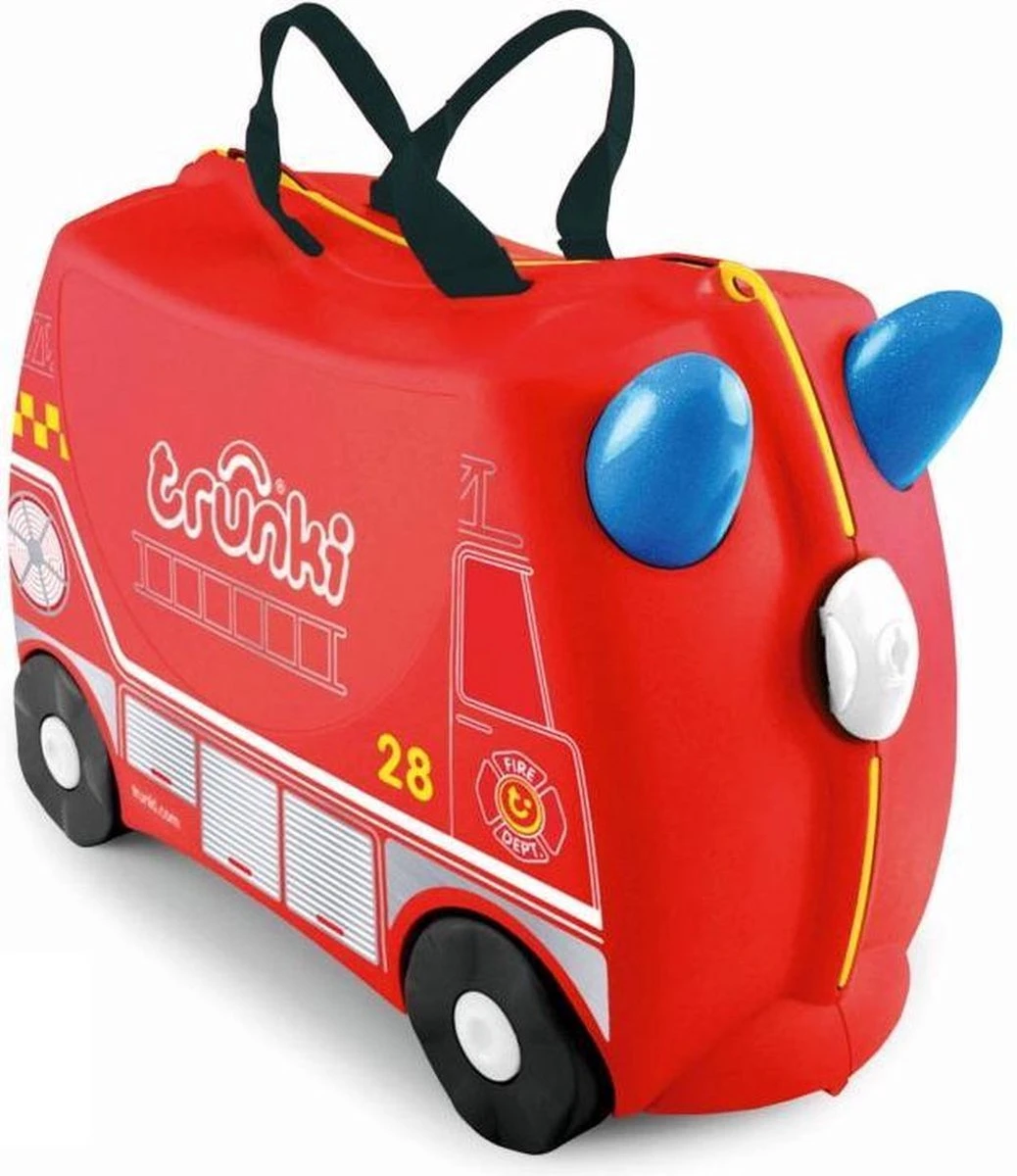 Trunki Ride-On Handbagage Koffer 46 Cm - Frank De Brandweerwagen 3 Trunki Ride-On Handbagage Koffer 46 Cm - Frank De Brandweerwagen