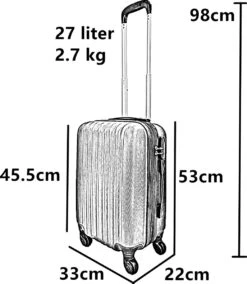 SB Travelbags 'Expandable' Handbagage Koffer 53cm 4 Wielen Trolley - Zilver 19 SB Travelbags 'Expandable' Handbagage Koffer 53cm 4 Wielen Trolley - Zilver -Goedkope Bagage Winkel 1042x1200 2