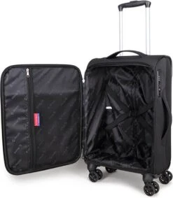 Decent D-Upright Handbagage Koffer - 55 Cm - TSA Slot - Zwart 36 Decent D-Upright Handbagage Koffer - 55 Cm - TSA Slot - Zwart -Goedkope Bagage Winkel 1049x1200