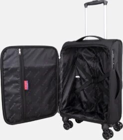 Decent D-Upright Handbagage Koffer - 55 Cm - TSA Slot - Zwart 35 Decent D-Upright Handbagage Koffer - 55 Cm - TSA Slot - Zwart -Goedkope Bagage Winkel 1058x1200