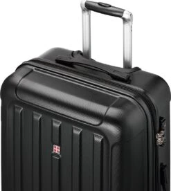 Swiss Alps - Reiskoffer - 68 Cm - 4 Wielen - Zwart -Goedkope Bagage Winkel 1074x1200