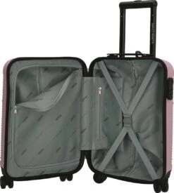 Enrico Benetti Louisville 39040 Handbagage Koffer Hardcase ABS - Roze -Goedkope Bagage Winkel 1077x1200