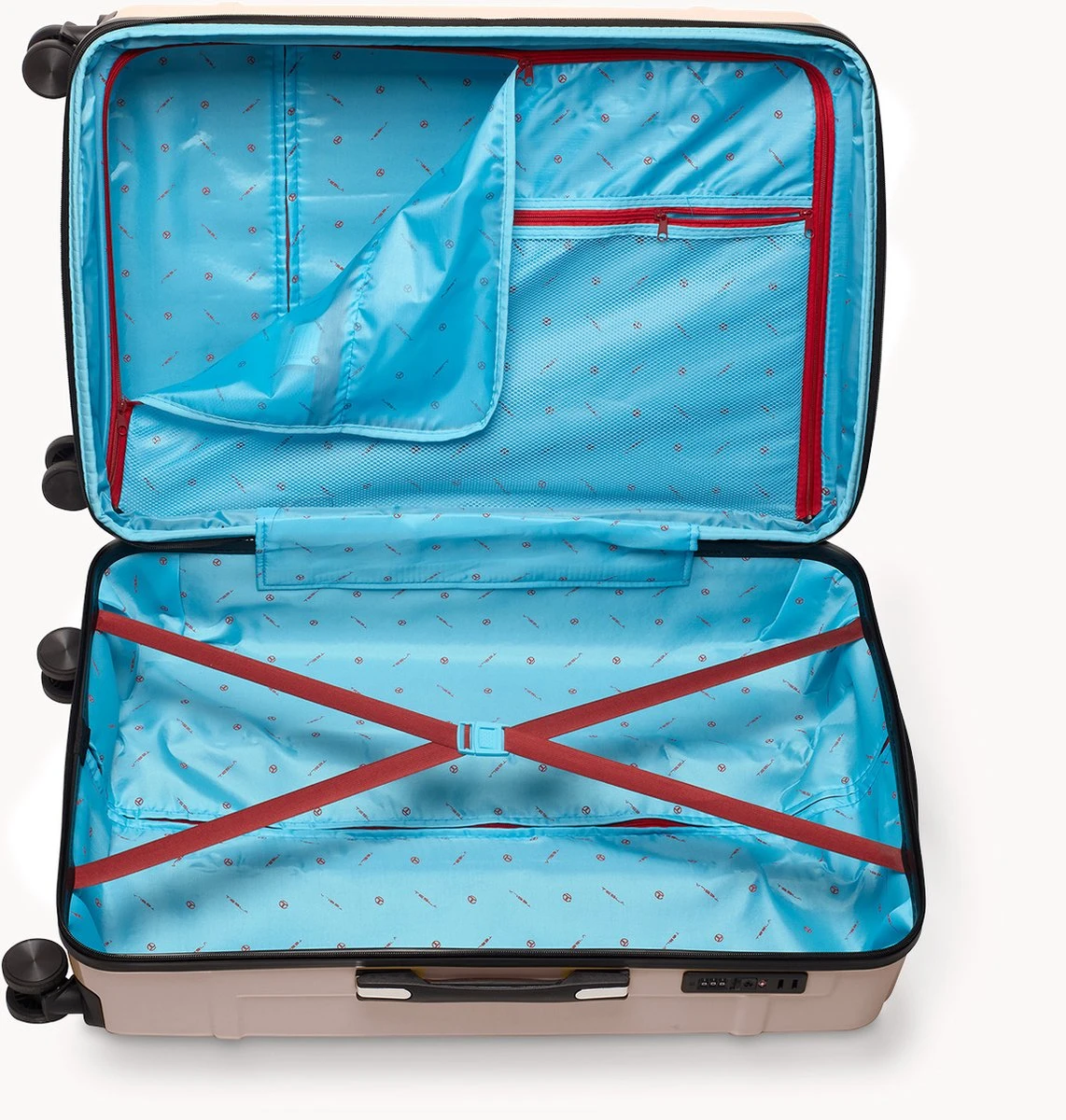 Tesla PC - Reiskoffer - 75 Cm - 4 Wielen - Roze 5 Tesla PC - Reiskoffer - 75 Cm - 4 Wielen - Roze - Afbeelding 3