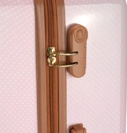 Princess Traveller Trendy Dots - Reiskoffer- Roze - L - 76cm -Goedkope Bagage Winkel 1142x1200 2