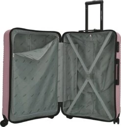 Enrico Benetti Koffer / Trolley / Reiskoffer - 75 X 46 X 25 Cm - 93 Liter - ABS - Maat L - Louisville - Roze -Goedkope Bagage Winkel 1146x1200 2