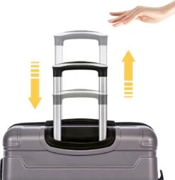 Merax 3-delig Kofferset Met TSA Slot - Trolleyset ABS 40L, 70L & 110 Liter - Grijs 15 Merax 3-delig Kofferset Met TSA Slot - Trolleyset ABS 40L, 70L & 110 Liter - Grijs -Goedkope Bagage Winkel 1167x1200 7