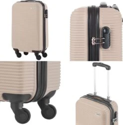 TravelZ Horizon Handbagagekoffer - 54cm Handbagage Trolley Met Gevoerde Binnenkant - Champagne 14 TravelZ Horizon Handbagagekoffer - 54cm Handbagage Trolley Met Gevoerde Binnenkant - Champagne -Goedkope Bagage Winkel 1177x1200 14