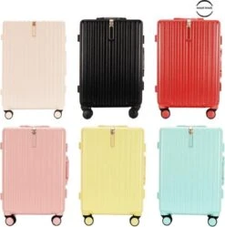 TOP AA Reis Kofferset - Trolleyset 3-delig Met TSA Slot Aluminum Frame, Kleine Cabine En Groot, ABS Luggage, (20+24+28 Inches 3 Pc Set), Roze/pink -Goedkope Bagage Winkel 1191x1200 2