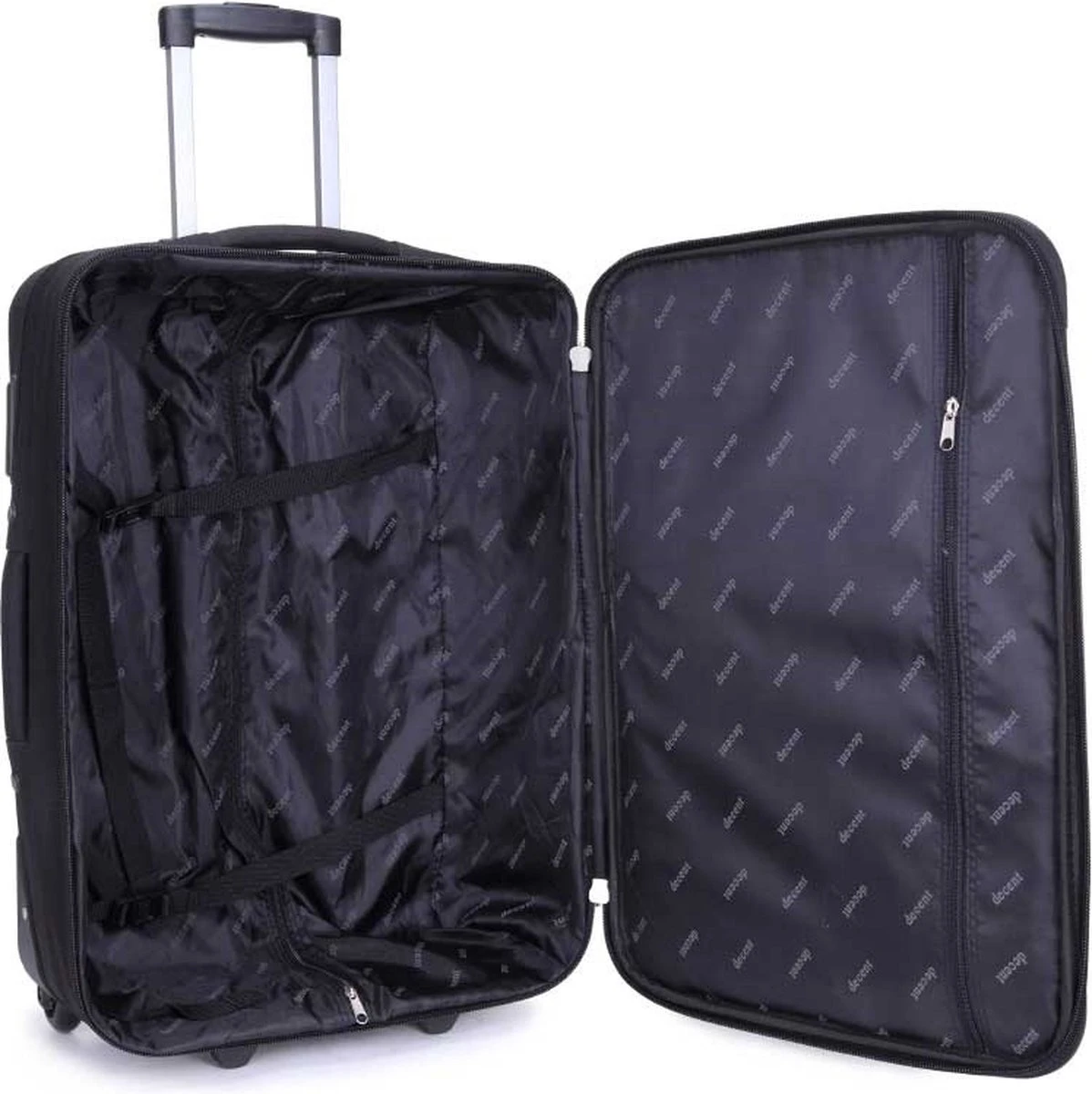 Decent Basic-Line Medium Trolley 63 Cm - Zwart 7 Decent Basic-Line Medium Trolley 63 Cm - Zwart - Afbeelding 5