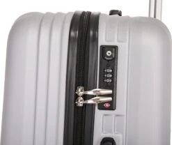 Royalty Rolls Amsterdam Handbagage Koffer 52 Cm - 25 Liter - Zilvergrijs -Goedkope Bagage Winkel 1200x1011 1