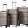 Merax 3-delig Kofferset Met TSA Slot - Trolleyset ABS 40L, 70L & 110 Liter - Goud -Goedkope Bagage Winkel 1200x1029 1