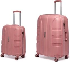 ©TROLLEYZ - Paris No.5 - Kofferset 2 Delig - 55+78cm Met TSA Slot - Dubbele Wielen - 360° Spinners - 100% Polypropyleen - Reiskoffers In Rose Blush 30 ©TROLLEYZ - Paris No.5 - Kofferset 2 Delig - 55+78cm Met TSA Slot - Dubbele Wielen - 360° Spinners - 100% Polypropyleen - Reiskoffers In Rose Blush -Goedkope Bagage Winkel 1200x1051 4