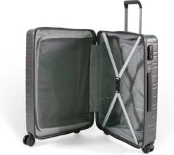 ©TROLLEYZ - Amsterdam No.9 - Reiskoffer 69cm Met TSA Slot - Dubbele Wielen - 360° Spinners - 100% ABS - Reiskoffer In Cloudy Grey 13 ©TROLLEYZ - Amsterdam No.9 - Reiskoffer 69cm Met TSA Slot - Dubbele Wielen - 360° Spinners - 100% ABS - Reiskoffer In Cloudy Grey -Goedkope Bagage Winkel 1200x1071