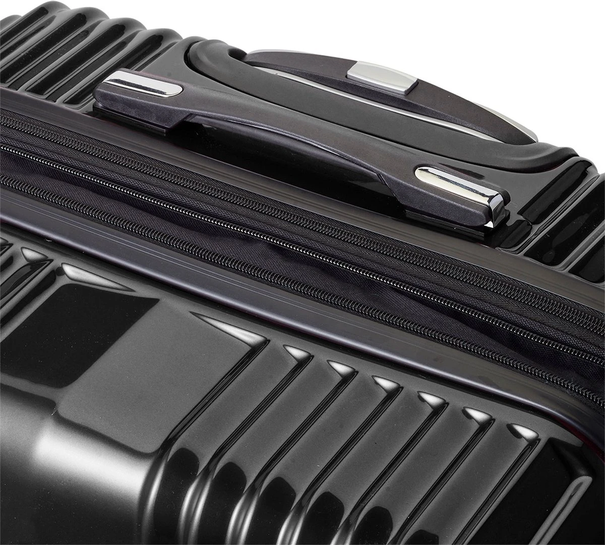 Tesla PC - Reiskoffer - 65 Cm - 4 Wielen - Zwart 9 Tesla PC - Reiskoffer - 65 Cm - 4 Wielen - Zwart - Afbeelding 7