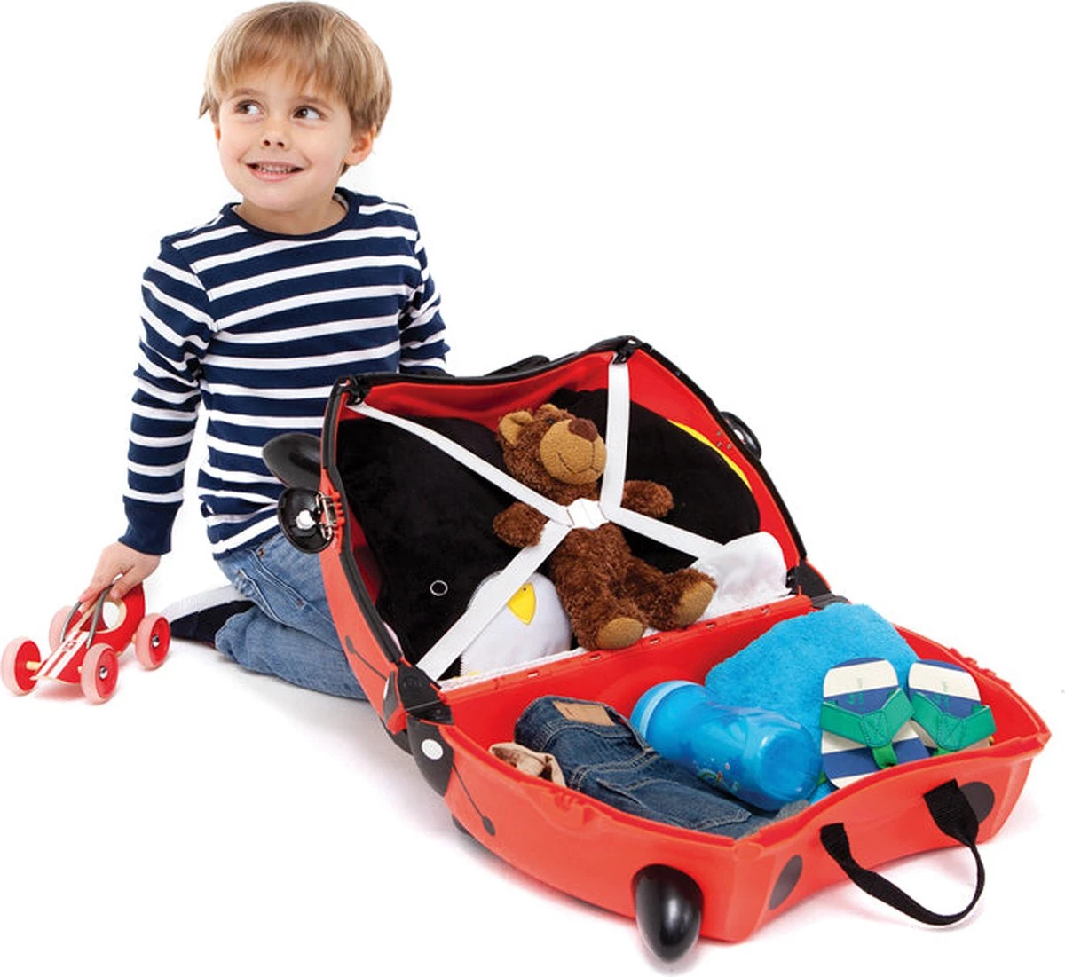 Trunki Ride-On Handbagage Koffer 46 Cm - Frank De Brandweerwagen 14 Trunki Ride-On Handbagage Koffer 46 Cm - Frank De Brandweerwagen - Afbeelding 12