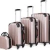 Monzana Hardcase Kofferset 4 Delig - Baseline Beautycase/M/L/XL - Rosé 1 Monzana Hardcase Kofferset 4 Delig - Baseline Beautycase/M/L/XL - Rosé -Goedkope Bagage Winkel 1200x1110 2