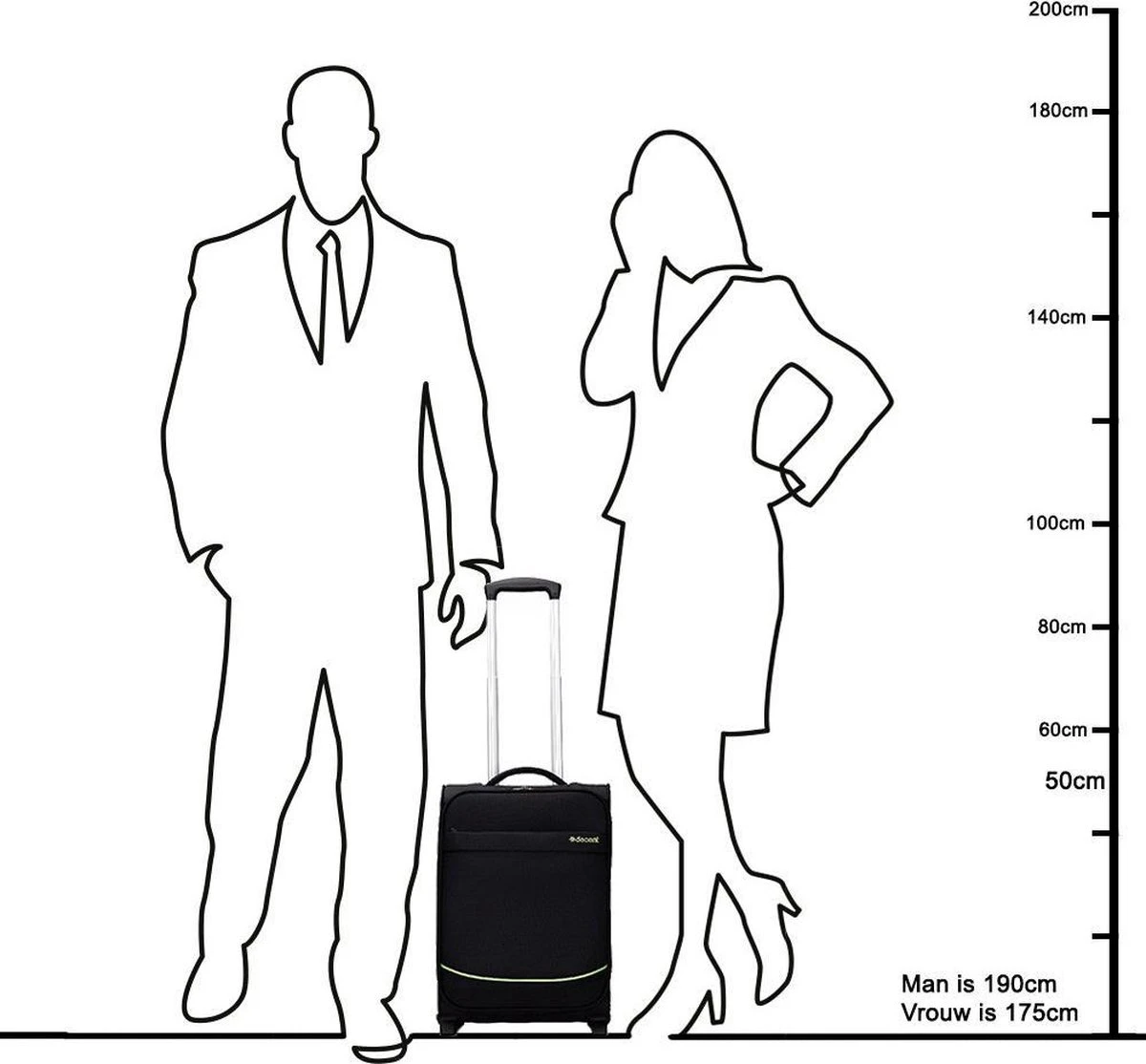 Decent Handbagage Koffer Super-Light 50 - Paars 10 Decent Handbagage Koffer Super-Light 50 - Paars - Afbeelding 8