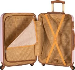 Princess Traveller Trendy Dots - Reiskoffer - Roze - M - 66cm -Goedkope Bagage Winkel 1200x1122 1