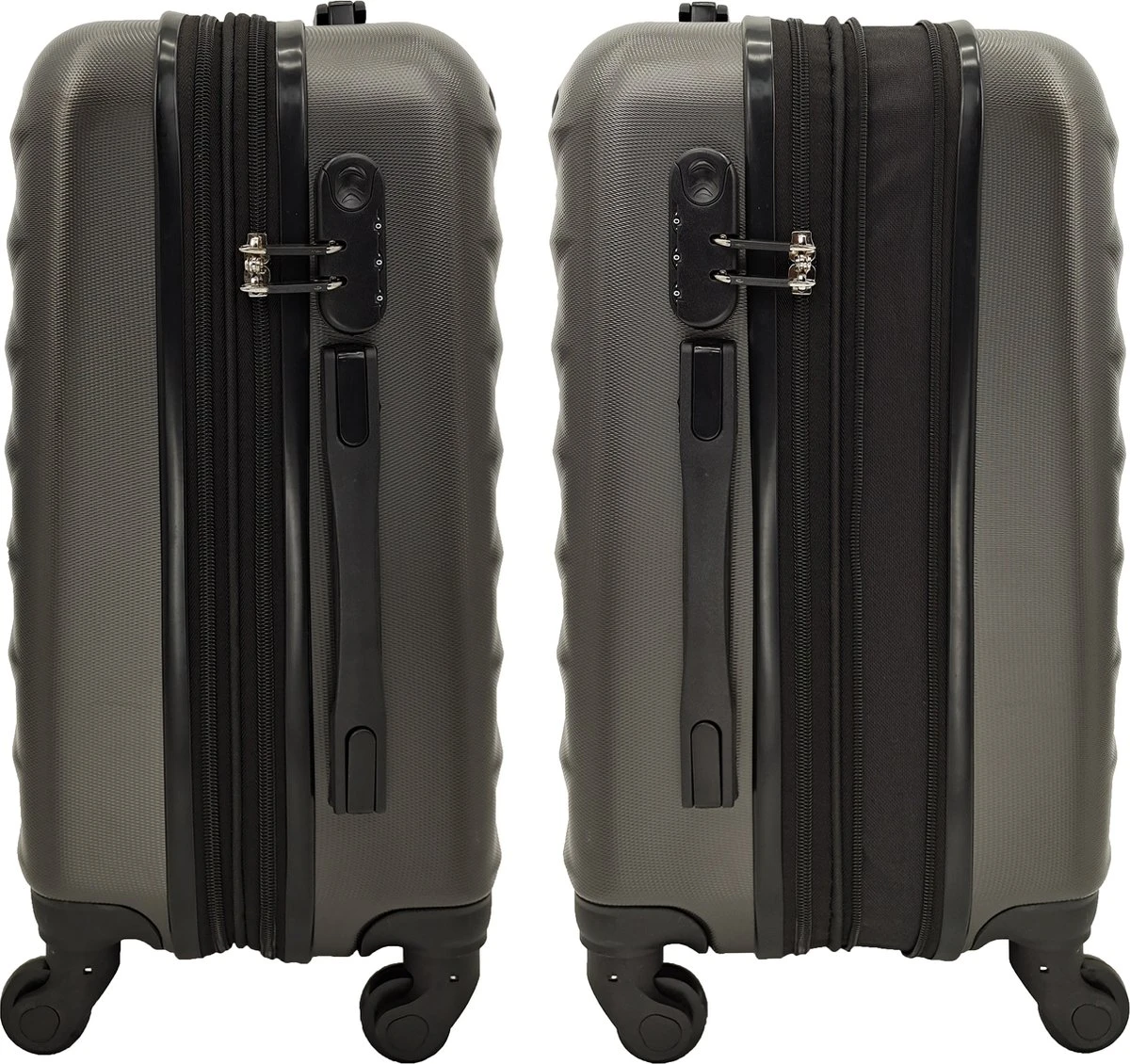 SB Travelbags Kofferset - 2 Delige 'Expandable' Koffer - Donker Grijs - 65cm/55cm 7 SB Travelbags Kofferset - 2 Delige 'Expandable' Koffer - Donker Grijs - 65cm/55cm - Afbeelding 5