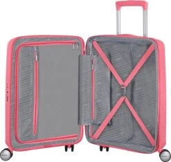American Tourister Reiskoffer - Soundbox Spinner 55/20 Tsa Uitbreidbaar (Handbagage) Sun Kissed Coral 14 American Tourister Reiskoffer - Soundbox Spinner 55/20 Tsa Uitbreidbaar (Handbagage) Sun Kissed Coral -Goedkope Bagage Winkel 1200x1130 3