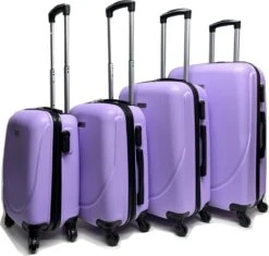 Castillo Travelerz 4 Delige ABS Kofferset - Lila