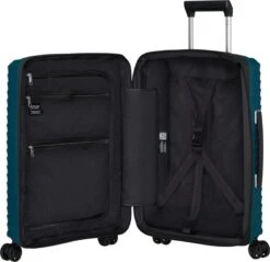 Samsonite Reiskoffer - Upscape Spinner 55/20 Uitbreidbaar (Handbagage) Petrol Blue -Goedkope Bagage Winkel 1200x1163