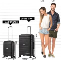 TravelZ Big Bars Kofferset - Trolleyset TSA 2-delig - Handbagage En Groot - Zwart -Goedkope Bagage Winkel 1200x1169 27