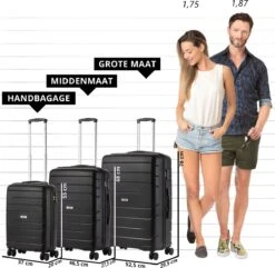 TravelZ Big Bars Kofferset - Trolleyset 3-delig Met TSA-slot - Zwart 14 TravelZ Big Bars Kofferset - Trolleyset 3-delig Met TSA-slot - Zwart -Goedkope Bagage Winkel 1200x1169 31