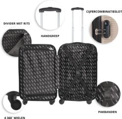 TravelZ Horizon Handbagagekoffer - 54cm Handbagage Trolley Met Gevoerde Binnenkant - Champagne 12 TravelZ Horizon Handbagagekoffer - 54cm Handbagage Trolley Met Gevoerde Binnenkant - Champagne -Goedkope Bagage Winkel 1200x1169 8