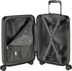 Princess Traveller Harlem - Handbaggage Koffer - Zwart - S - 55cm -Goedkope Bagage Winkel 1200x1177 2