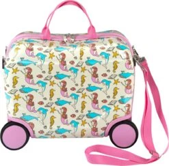 Princess Traveller Kids Collection - Ride-On Trolley - Zeemeermin - 42cm -Goedkope Bagage Winkel 1200x1180 5