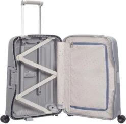 Samsonite Reiskoffer - S'CURE SPINNER 55/20 (Handbagage) Zilverkleurig -Goedkope Bagage Winkel 1200x1185 2