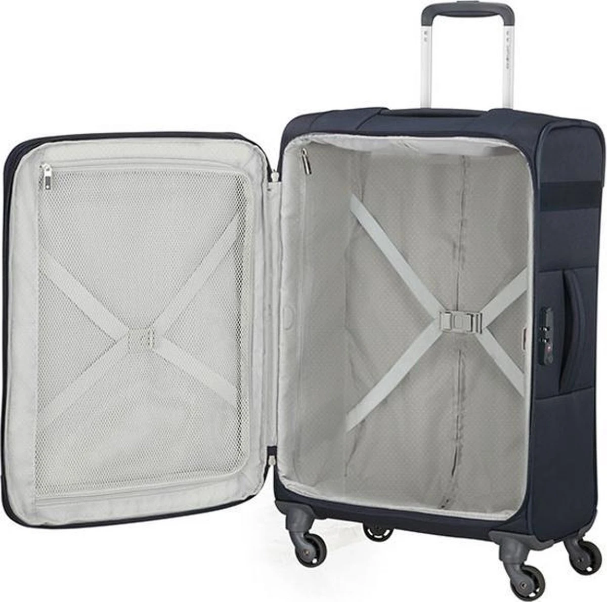 Samsonite Reiskoffer - Citybeat Spinner 78/29 Uitbreidbaar (Large) Navy Blue 15 Samsonite Reiskoffer - Citybeat Spinner 78/29 Uitbreidbaar (Large) Navy Blue - Afbeelding 13