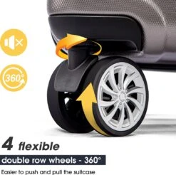 Merax 3-delig Kofferset Met TSA Slot - Trolleyset ABS 40L, 70L & 110 Liter - Grijs 17 Merax 3-delig Kofferset Met TSA Slot - Trolleyset ABS 40L, 70L & 110 Liter - Grijs -Goedkope Bagage Winkel 1200x1195 5