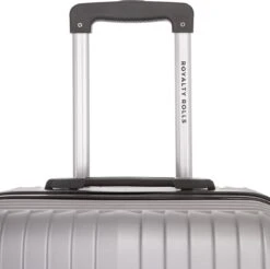 Royalty Rolls Amsterdam Handbagage Koffer 52 Cm - 25 Liter - Zilvergrijs -Goedkope Bagage Winkel 1200x1196 2