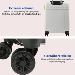 CabinMax Velocity Handbagage Koffer - Uitbreidbaar Trolley 44L - Harde Reiskoffer - 55x40x20/25 Cm - Lichtgewicht - Groot Capaciteit - Wit 14 CabinMax Velocity Handbagage Koffer - Uitbreidbaar Trolley 44L - Harde Reiskoffer - 55x40x20/25 Cm - Lichtgewicht - Groot Capaciteit - Wit -Goedkope Bagage Winkel 1200x1198 6