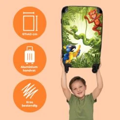 NoBoringSuitcases.com® Koffer Groot - Jungle - Dieren - Groen - Kinderen - Trolley Koffer Met TSA-slot - Met Wielen - 90 Liter - Reiskoffer - 66 Cm 12 NoBoringSuitcases.com® Koffer Groot - Jungle - Dieren - Groen - Kinderen - Trolley Koffer Met TSA-slot - Met Wielen - 90 Liter - Reiskoffer - 66 Cm -Goedkope Bagage Winkel 1200x1200 1087