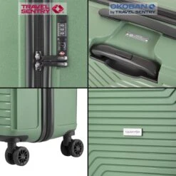 CarryOn Transport TSA Reiskoffer - Trolley 67cm Met Expander - OKOBAN - Dubbele Wielen - Olijf -Goedkope Bagage Winkel 1200x1200 1110