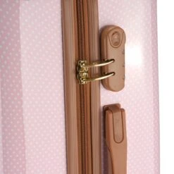 Princess Traveller Trendy Dots - Reiskoffer - Roze - M - 66cm -Goedkope Bagage Winkel 1200x1200 1140