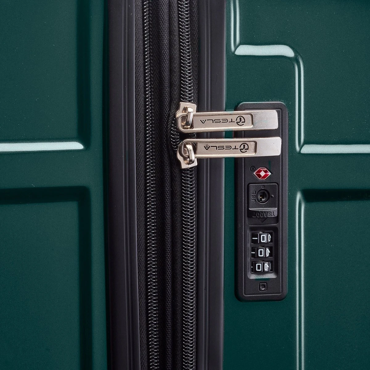 Tesla PC - Reiskoffer - 65 Cm - 4 Wielen - Groen 8 Tesla PC - Reiskoffer - 65 Cm - 4 Wielen - Groen - Afbeelding 6