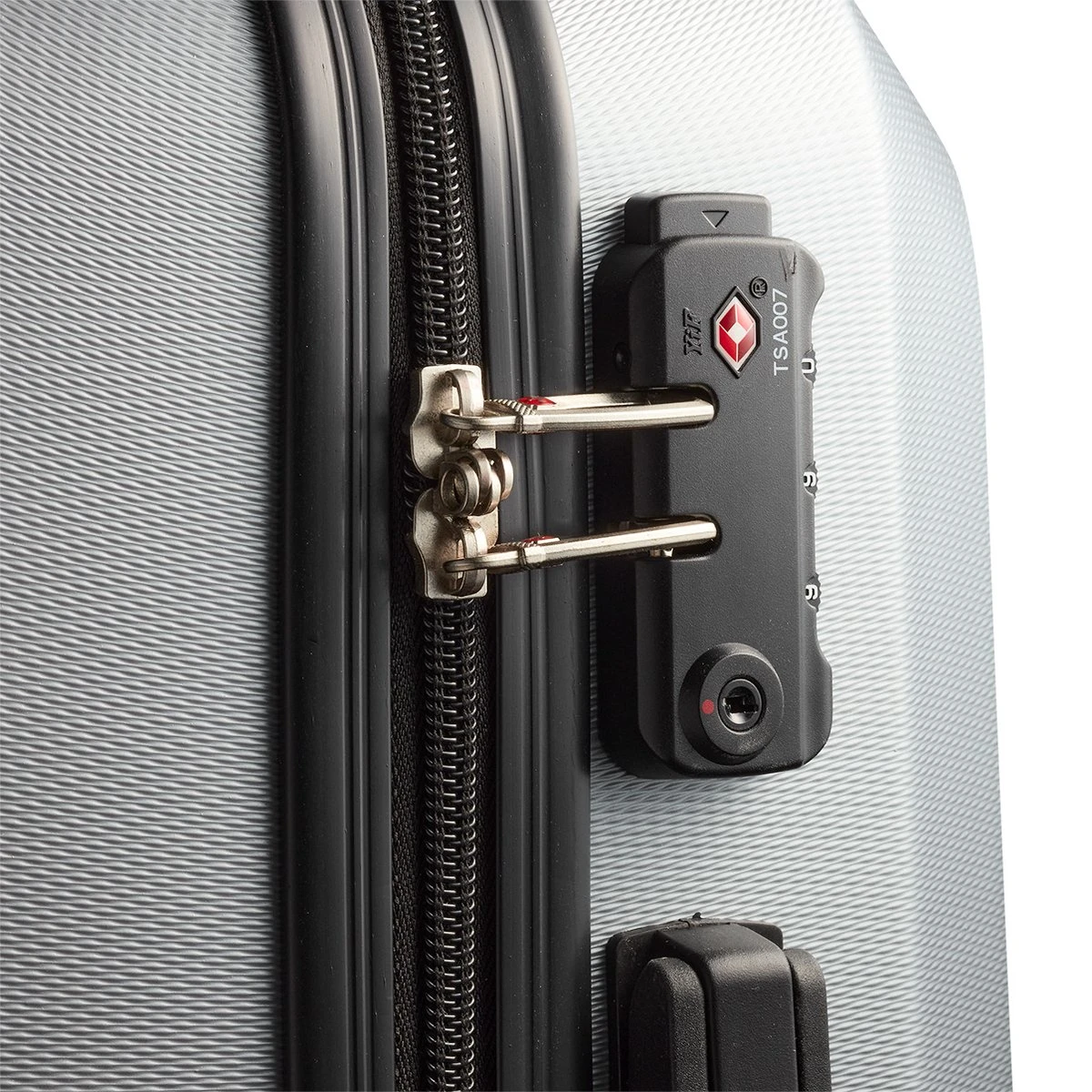 Swiss - Lausanne - Handbagage Koffer - 4 Wielen - TSA-Cijferslot - Zilver 7 Swiss - Lausanne - Handbagage Koffer - 4 Wielen - TSA-Cijferslot - Zilver - Afbeelding 5