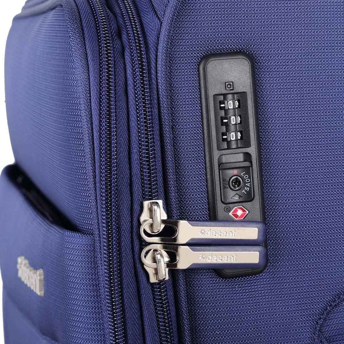 Decent D-Upright Large Koffer - 76 Cm Expandable - TSA Slot - Donkerblauw 11 Decent D-Upright Large Koffer - 76 Cm Expandable - TSA Slot - Donkerblauw - Afbeelding 9