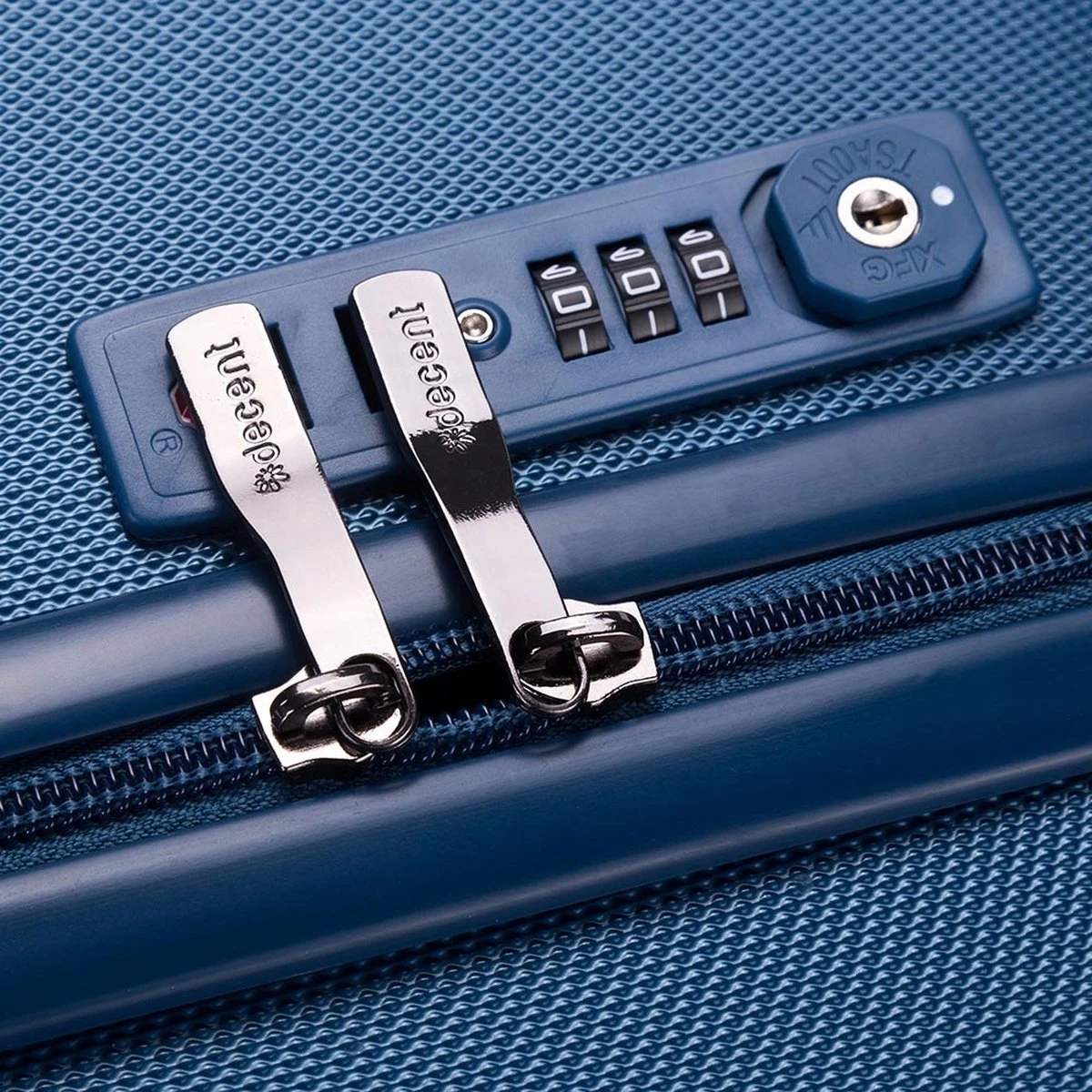 Decent Tranporto-One Medium Koffer - 66 Cm - TSA Slot - Dark Blue 12 Decent Tranporto-One Medium Koffer - 66 Cm - TSA Slot - Dark Blue - Afbeelding 10